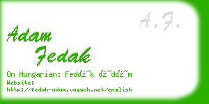 adam fedak business card